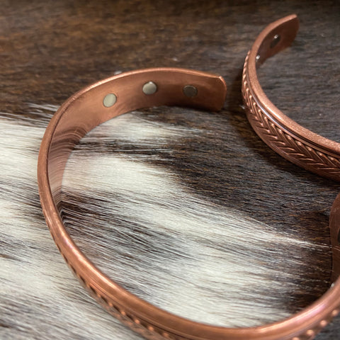 Magnetic Copper Cuff | Think Braid