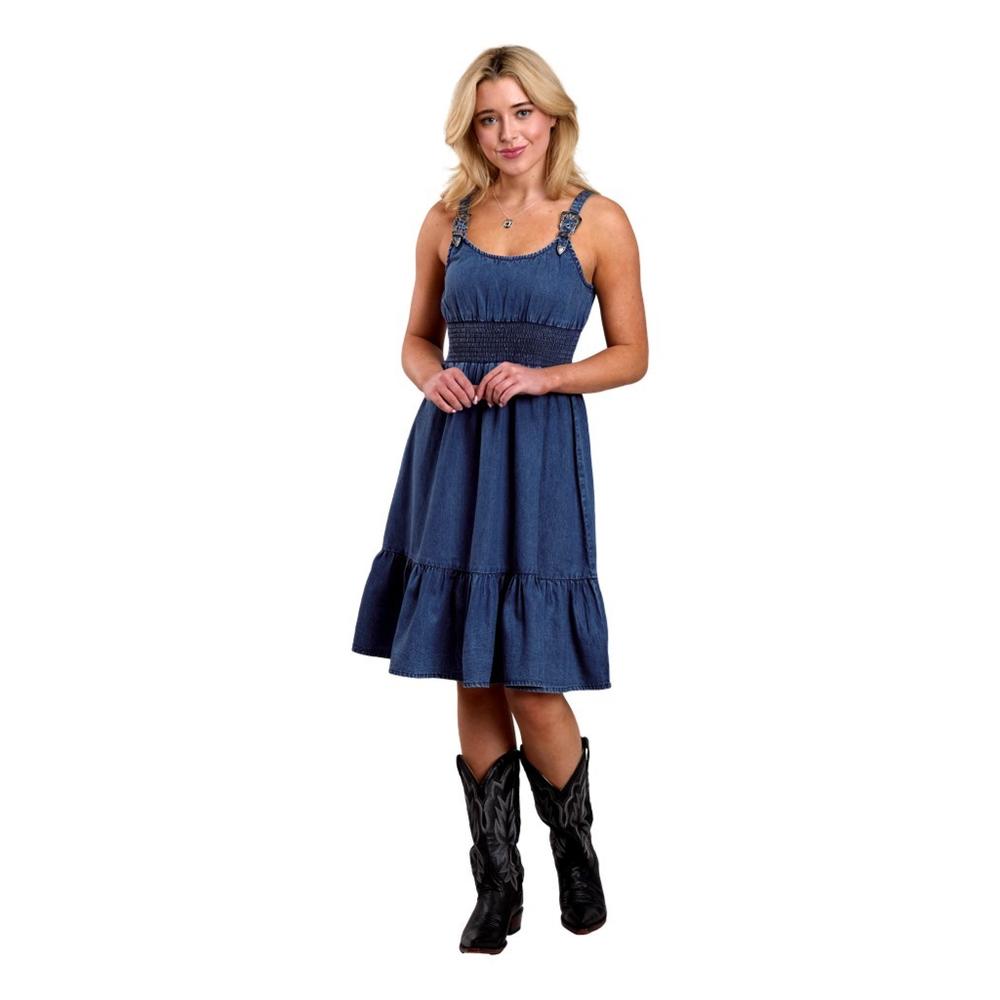 Roper Womens Denim Buckle Dress