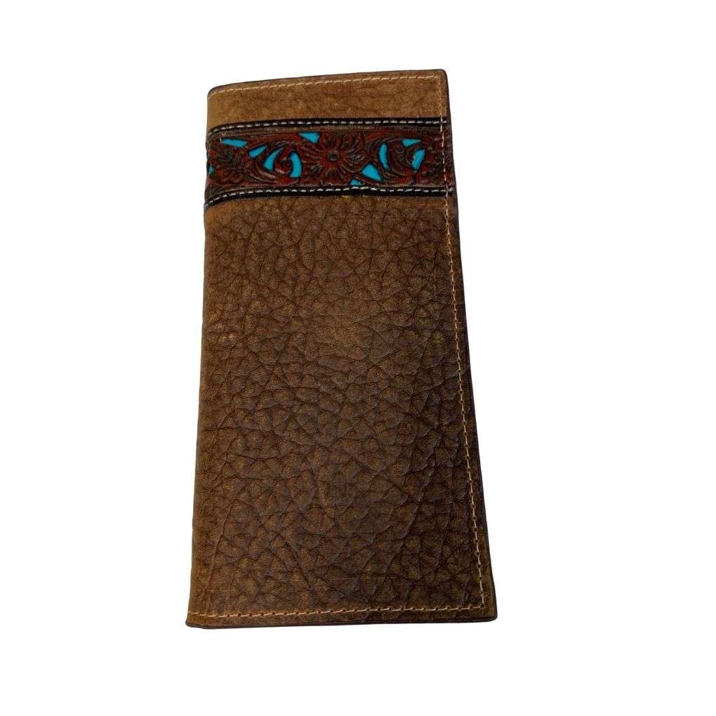 Roper Wallet - Rodeo Tooled Leather - Tan
