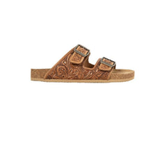 Western Hand-Tooled Sandals