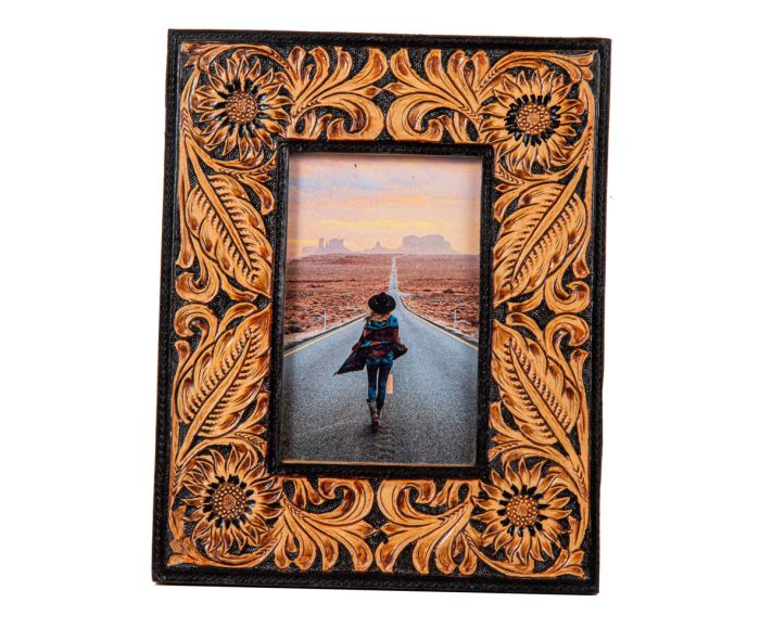 Wyburn Canyon Hand-Tooled Photo Frame