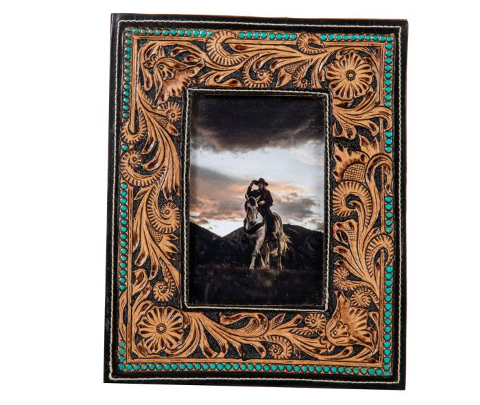 Mesa Plateau Hand-Tooled Photo Frame