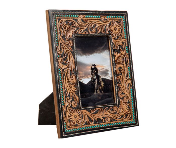 Mesa Plateau Hand-Tooled Photo Frame