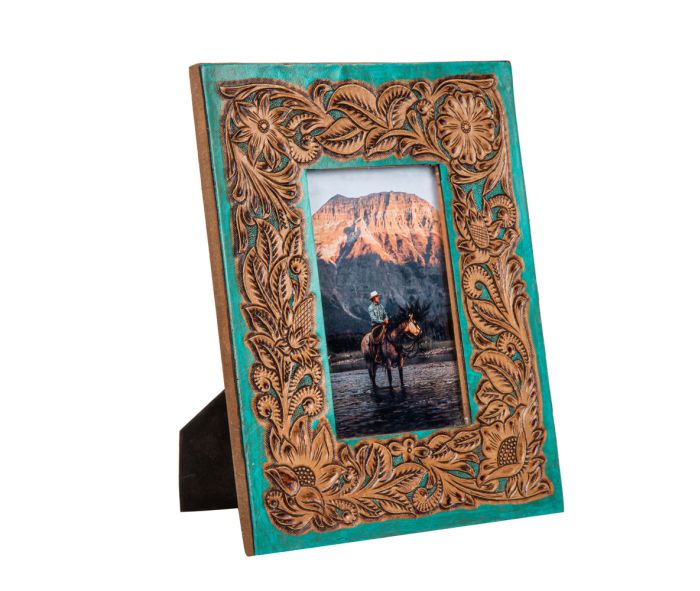 Time of Traditions Hand-Tooled Photo Frame