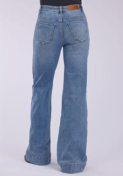Tin Haul Womens Denim - Clair Seam Yoke Wide Leg Jeans