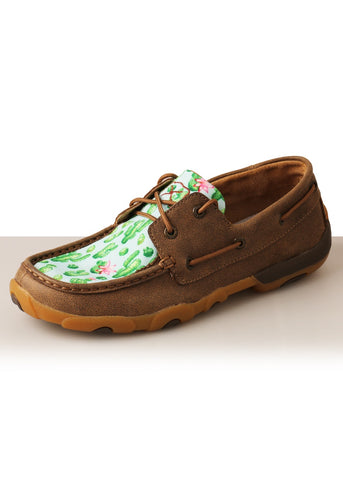 Twisted X Womens Cactus Lace Up Moc