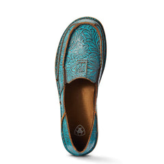 Ariat Womens Brushed Turquoise Embossed Floral Cruiser