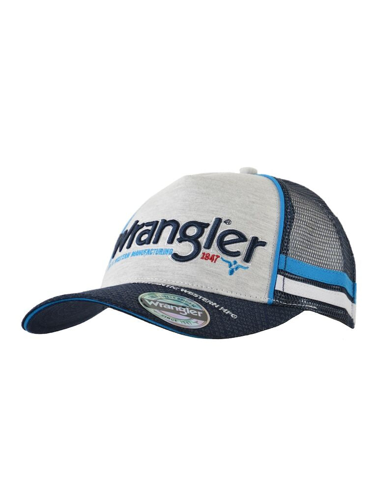 Wrangler Finlay Trucker Cap - Grey/Marle/Navy