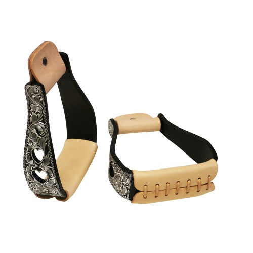 Fort Worth Barrell Racing Oxbow - Hand Engraved German Silver 3" Top