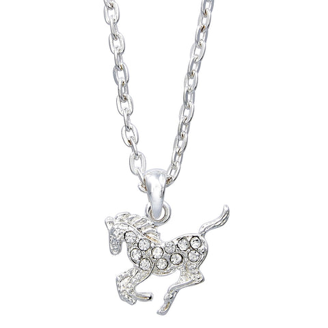 Precious Pony - White Necklace