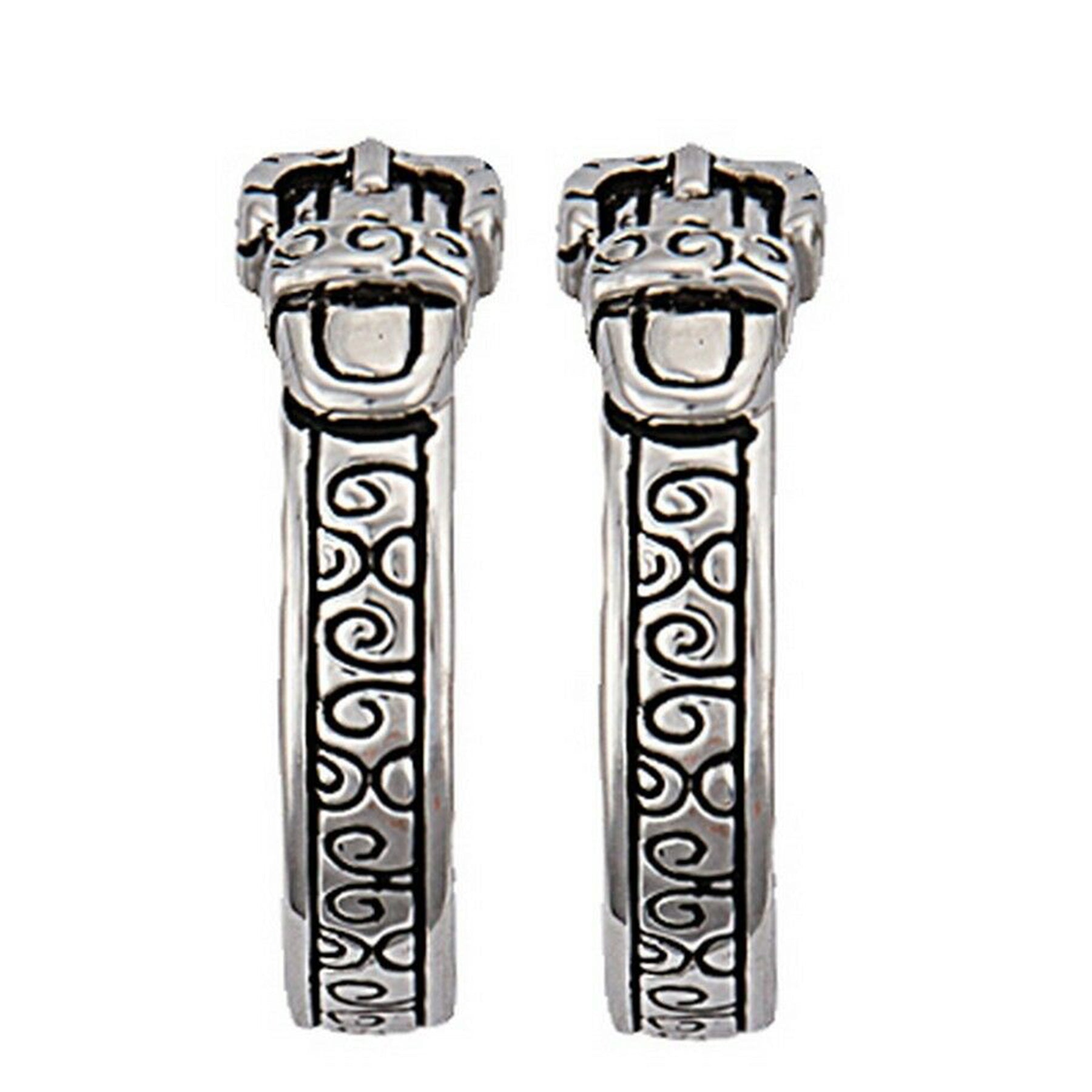 Montana Silversmiths Belt and Buckle Hoop Earrings
