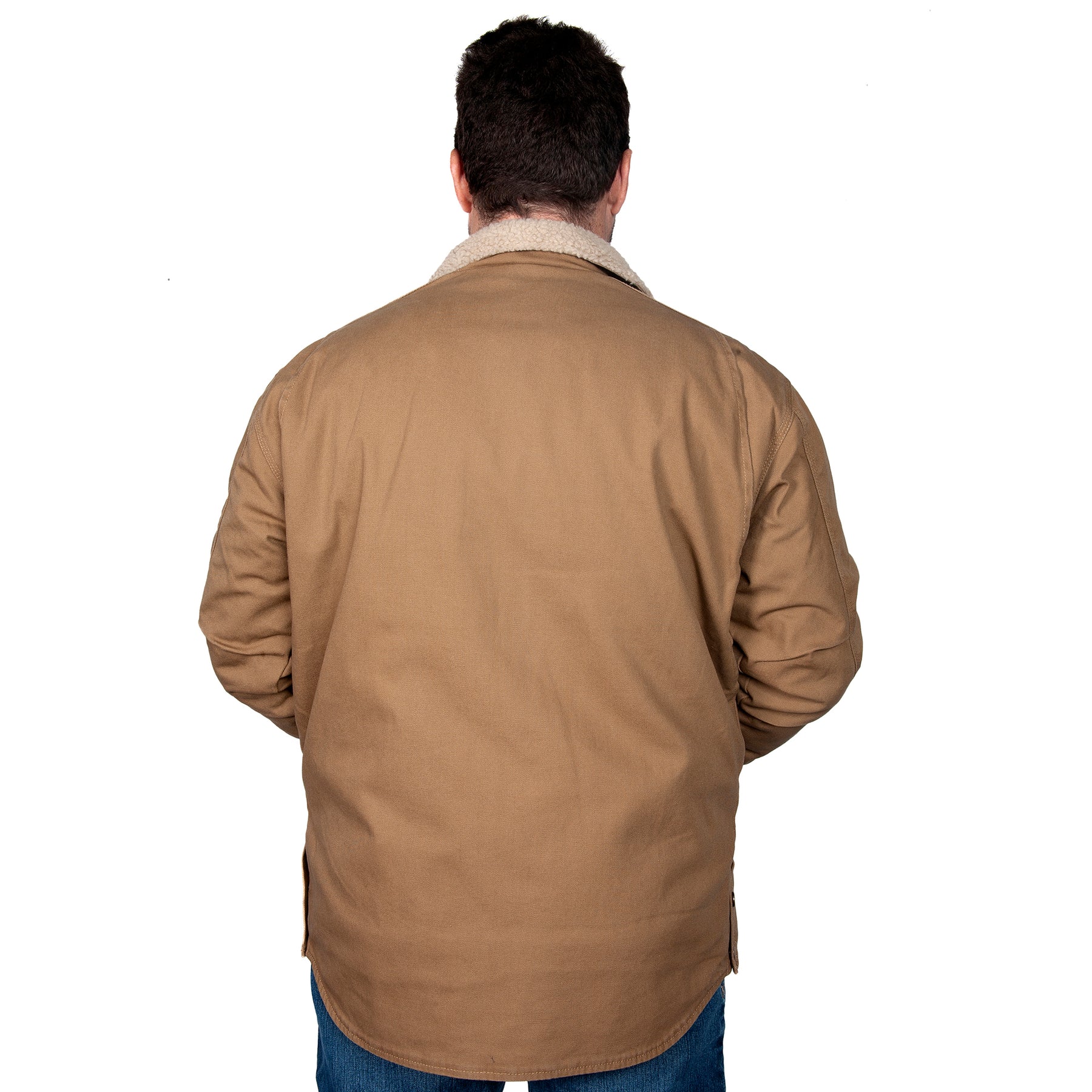 Mens Just Country Khaki Diamantina Sherpa Jacket