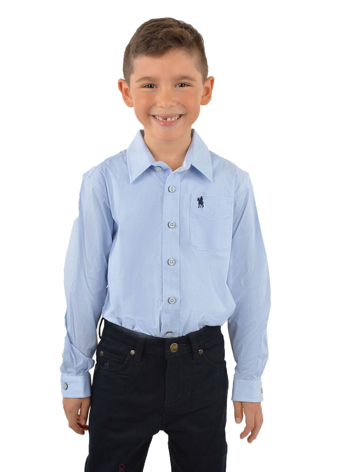 Thomas Cook Boys William Print Shirt Blue/White