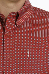Cinch® Men's Red Long Sleeve Button Down Shirt