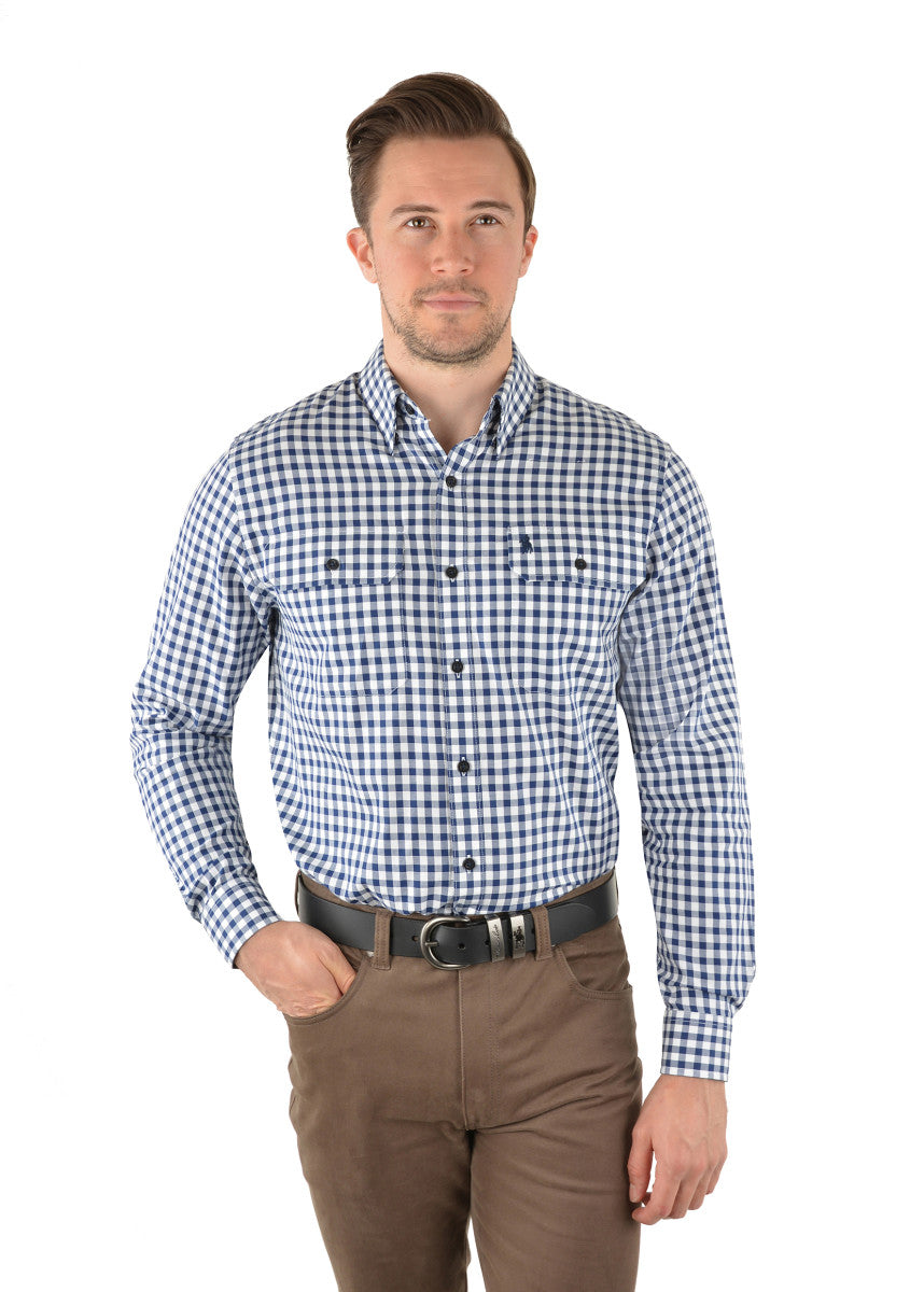 Mens Thomas Cook Sweeney Check 2 Pocket Shirt
