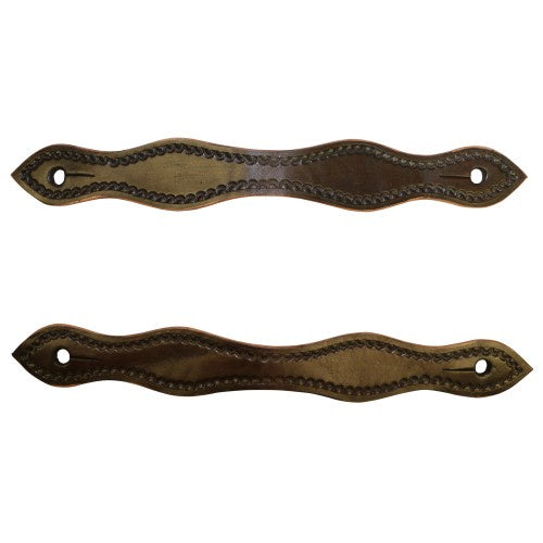Fort Worth Tooled Leather Slobber Strap