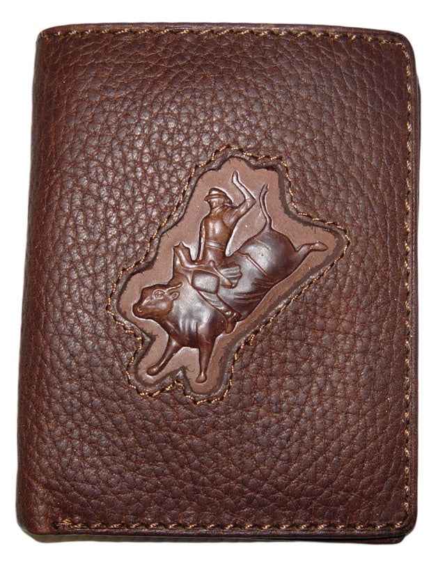 Men's Bi-Fold Wallet - Bullrider Brand