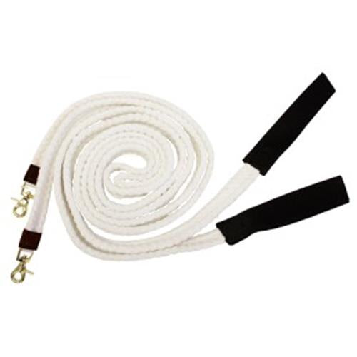 Cottonfields Split Reins 1" x 8'0"/2.44m White