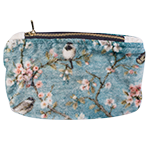 Robin - Small Printed Velvet Clutch