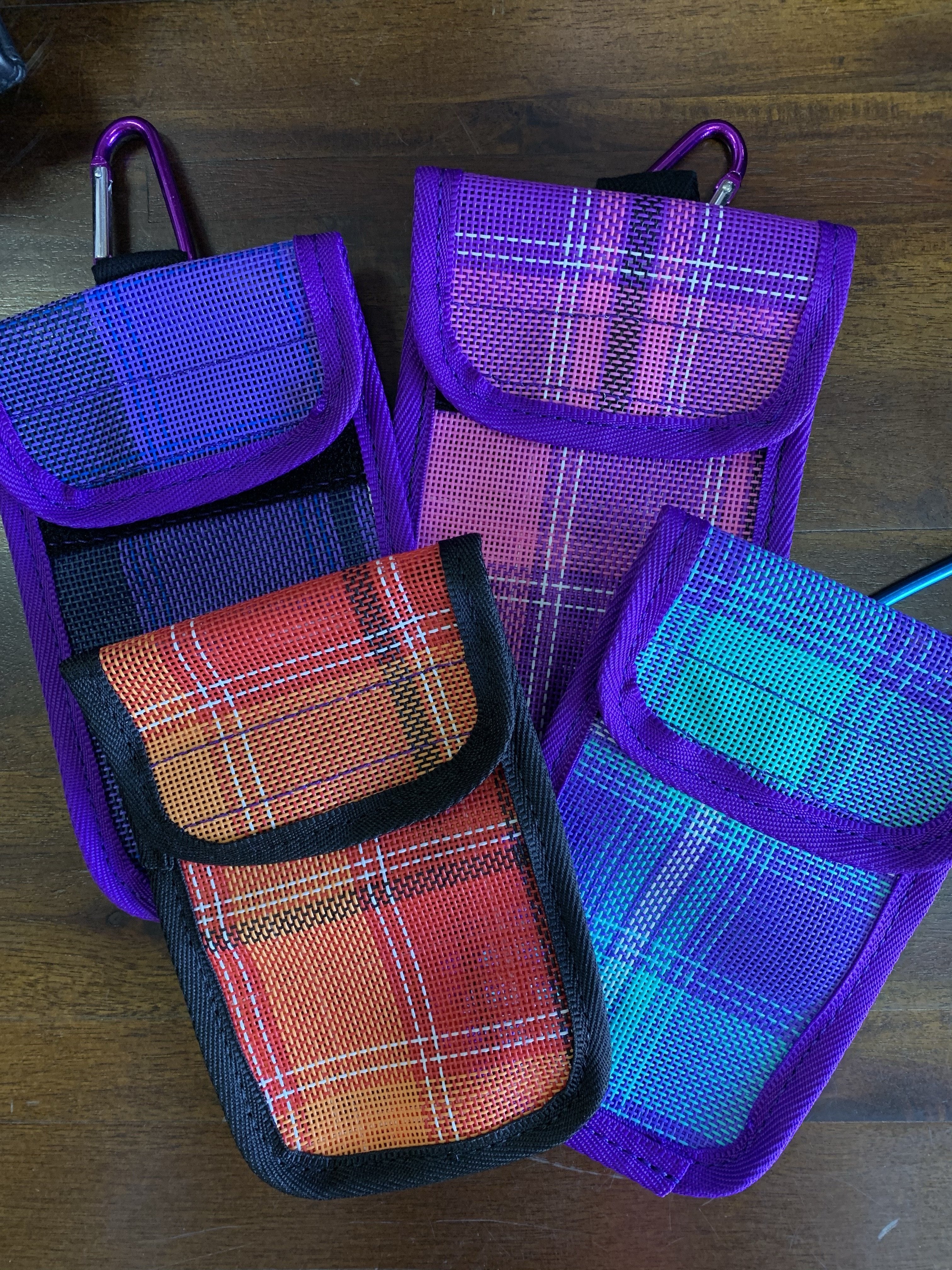 Handcrafted Mesh Phone Pouch