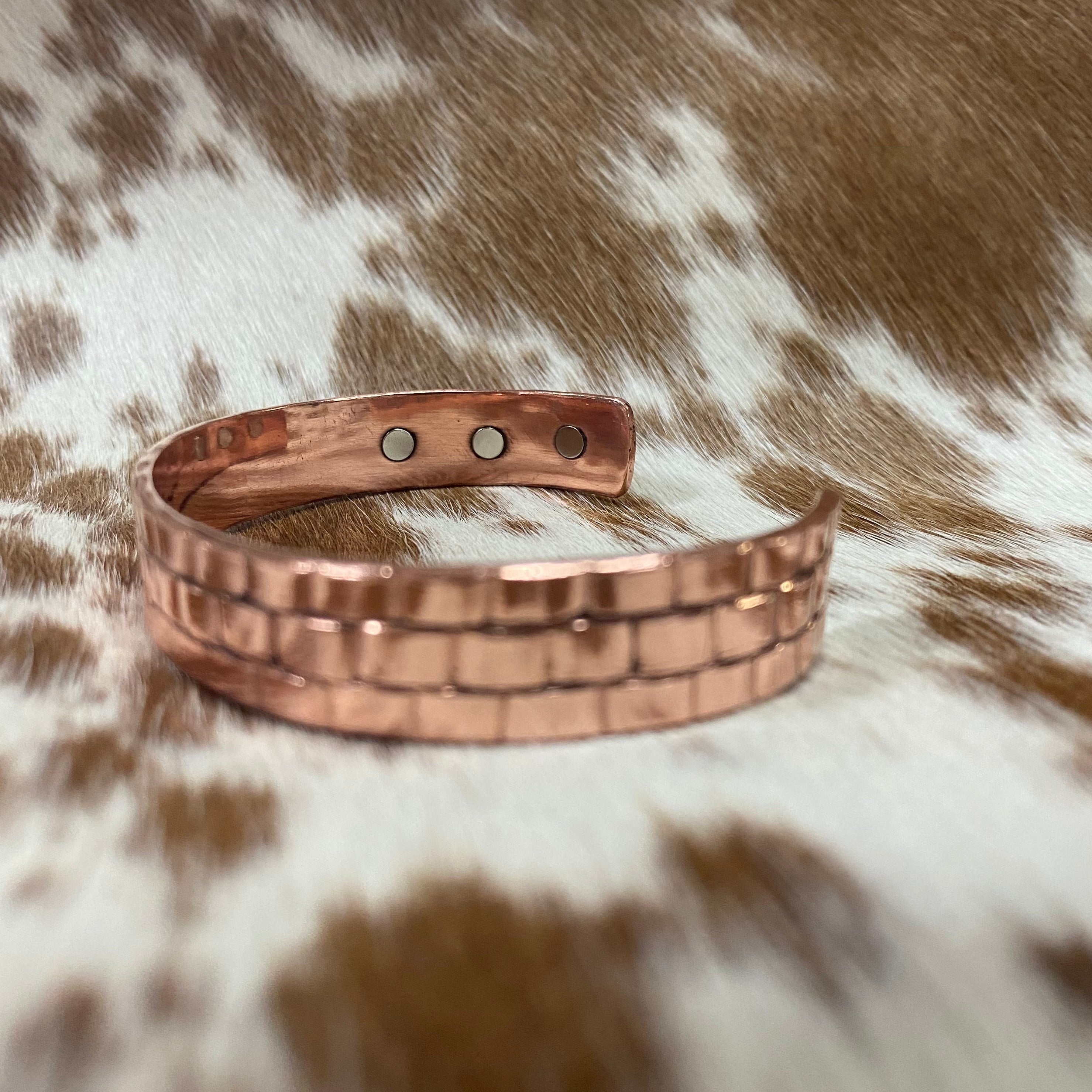 Magnetic Copper Cuff | Stacked