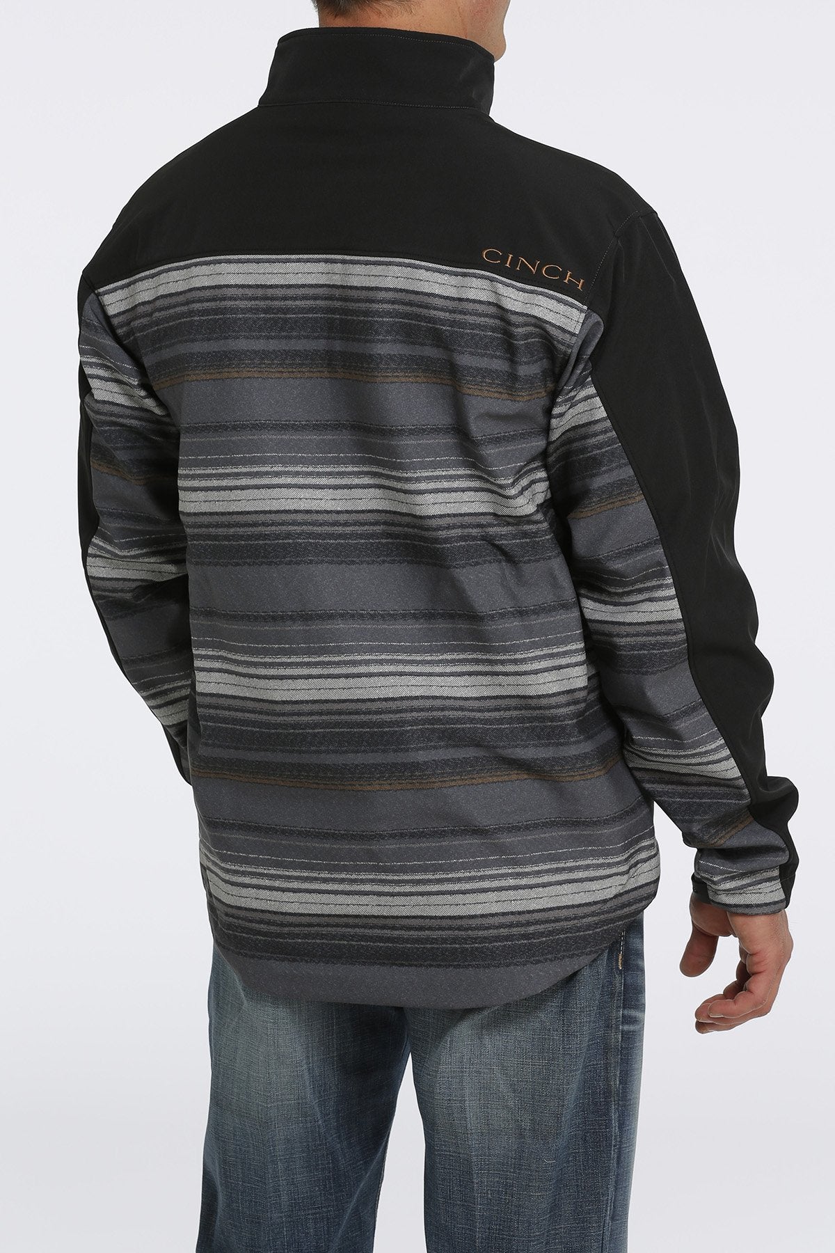Cinch Mens Blanket Stripe Bonded Jacket | Black