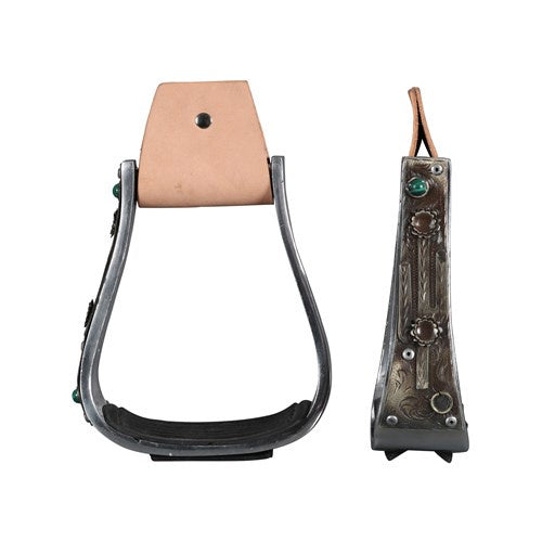 Fort Worth Antiqued Silver Oxbows