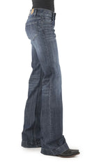 Tin Haul Womens Denim - Ella Trouser Plain Blue