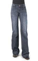 Tin Haul Womens Denim - Ella Trouser Plain Blue