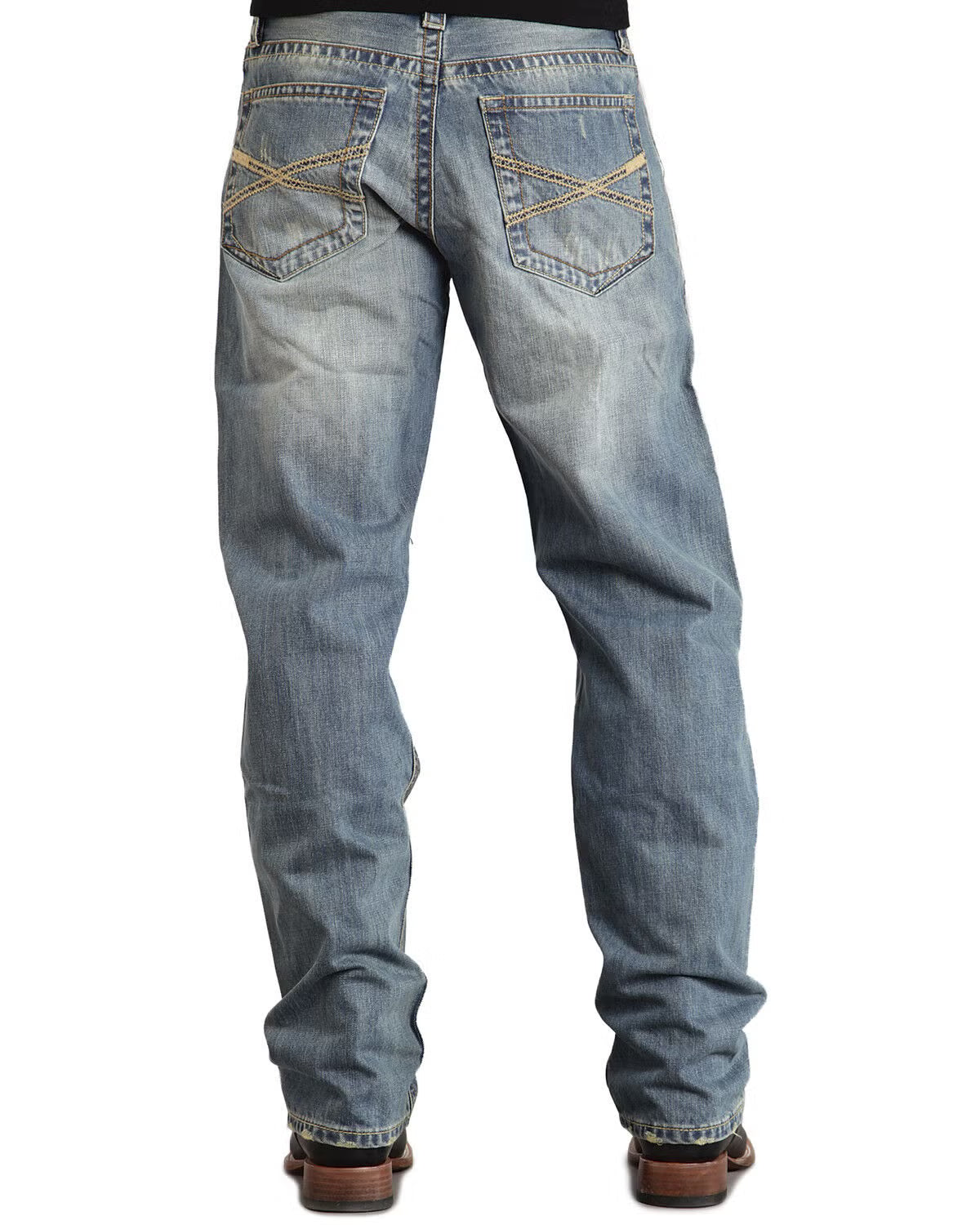 Mens Stetson 1520 Fit Classic "X" Stitched Jeans
