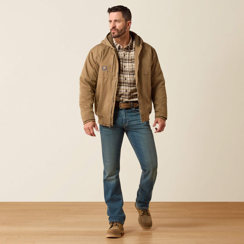 Men's Ariat Rebar DuraCanvas Jacket - Field Khaki