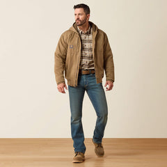 Men's Ariat Rebar DuraCanvas Jacket - Field Khaki