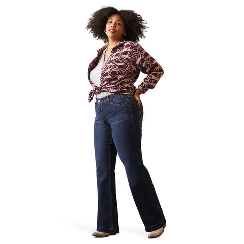 Ariat Trouser Mid Rise Lexie Wide Leg Jean