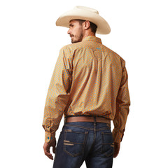 Ariat Mens Killian Fitted LS Shirt Jasper Stone