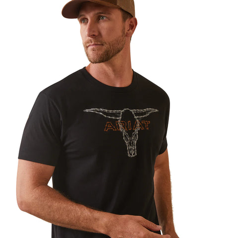 Ariat Mens Barbed Wire Steer T-Shirt