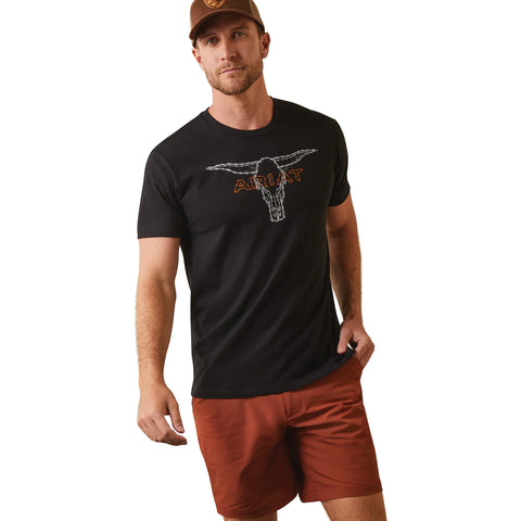 Ariat Mens Barbed Wire Steer T-Shirt