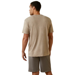 Ariat Mens Center Fire Oatmeal T-Shirt