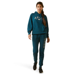 Ariat Womens REAL Flora Hoodie | Reflecting Pond
