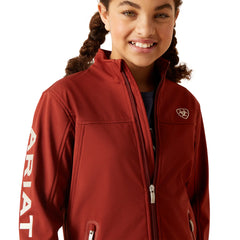 Youth Ariat Unisex New Team Softshell Jacket Fired Brick