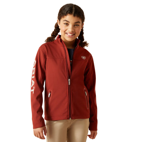Youth Ariat Unisex New Team Softshell Jacket Fired Brick