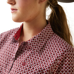 Womens Wrinkle Resistant R.E.A.L Kirby Shirt | Raleigh Geo