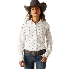 Ariat Womens Kirby Stretch Long Sleeve Shirt | Thunderbird Print