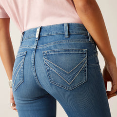 Ariat R.E.A.L Womens Perfect Rise Straight Jean | Clover