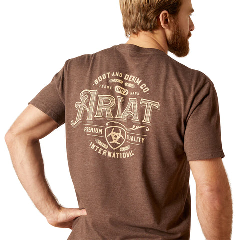 Ariat Mens Western Wheat T-Shirt