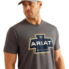 Ariat South West Shape Logo T-Shirt - Titanium Heather