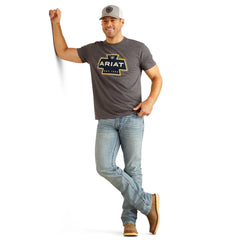 Ariat South West Shape Logo T-Shirt - Titanium Heather