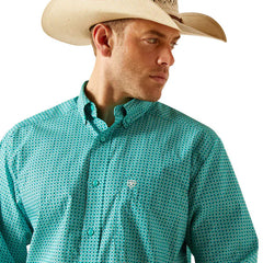 Ariat Mens Jaylin LS Shirt | Turquoise