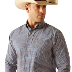 Ariat Mens Pro Series Reign LS Shirt | Navy