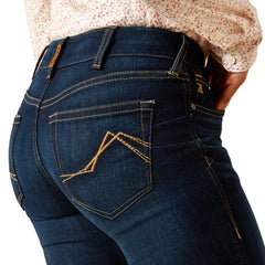 Ariat Womwns Mid Rise Romana Straight Jeans