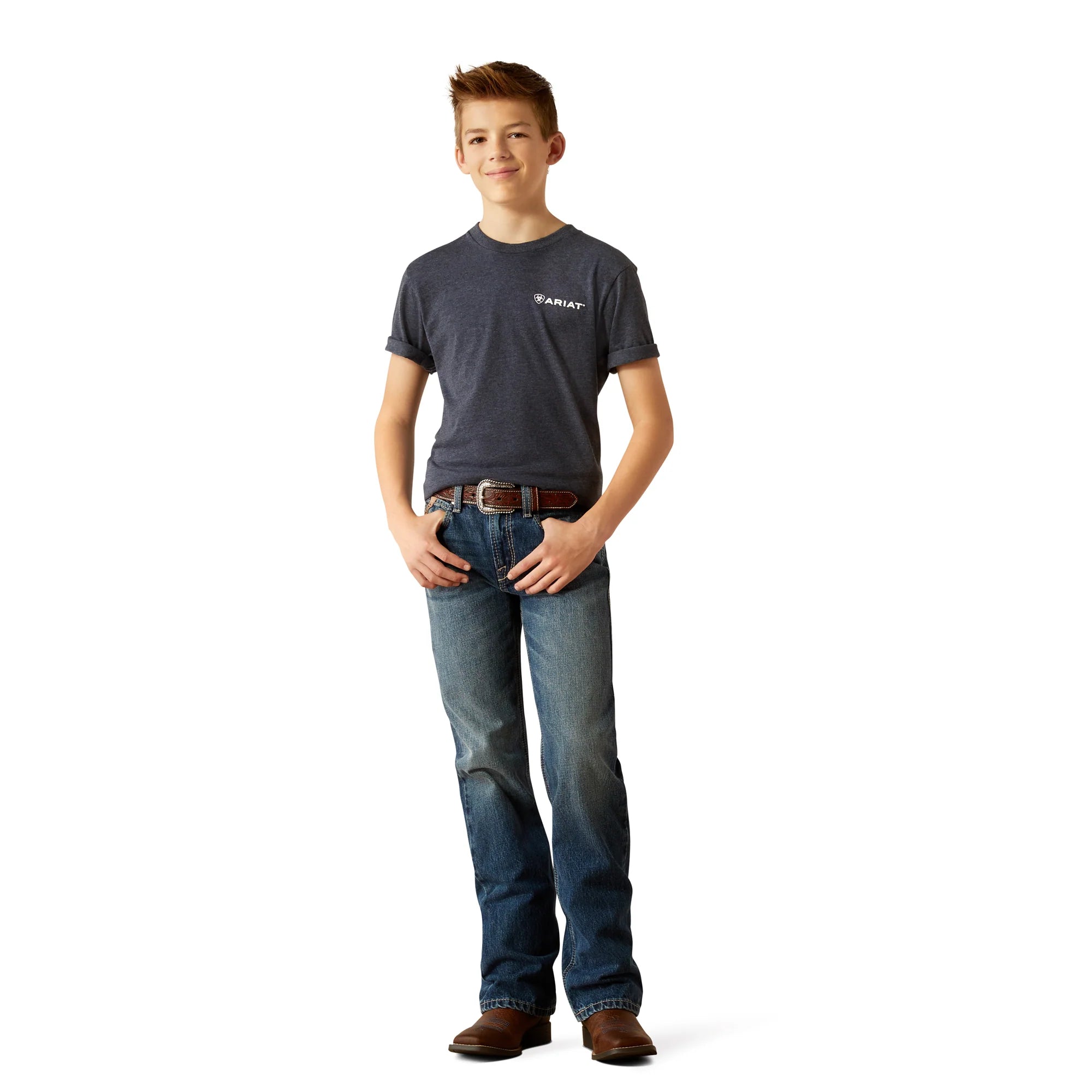 Ariat Boy's B4 Relaxed Kelvin Boot Cut Jean